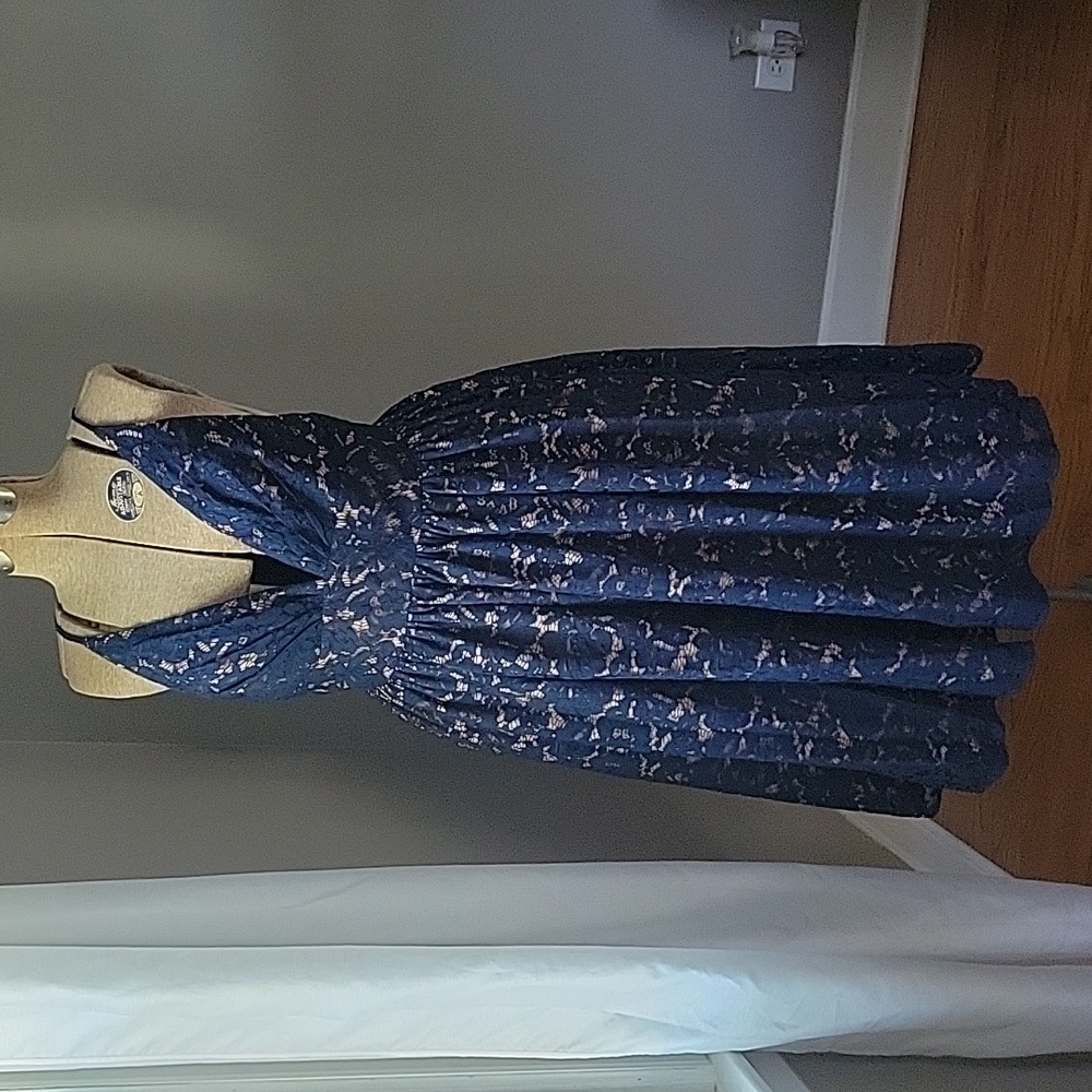 Fame And Partners Midi Lace Dress